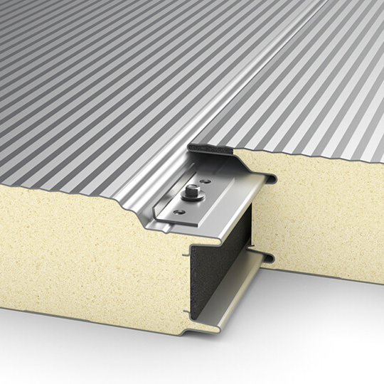 Стена со скрытым креплением